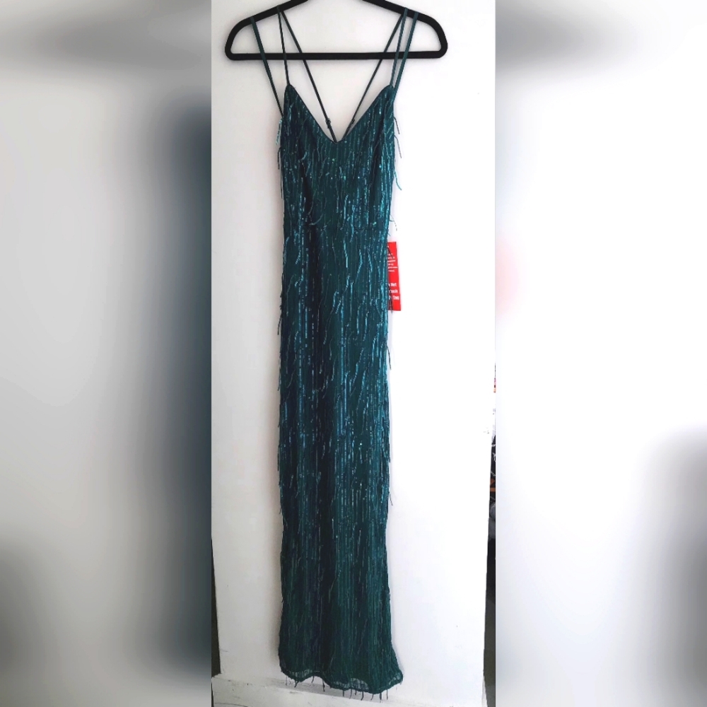 Green chic dress